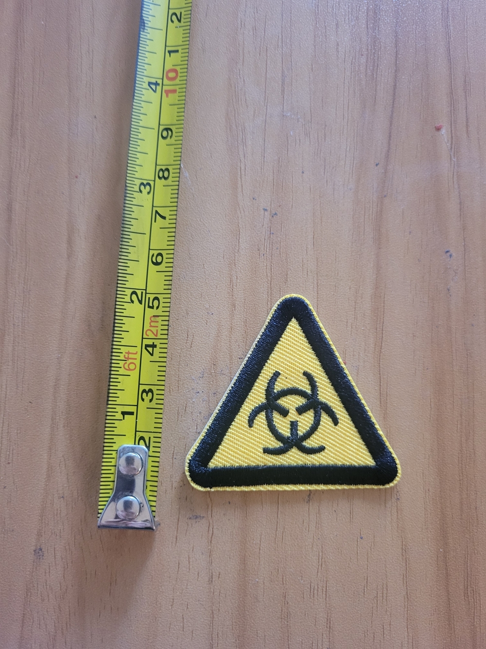 🎃BUY 2 GET 1 FREE🎃Yellow Triangular Biohazard Patch - Unbranded